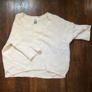 Crop knit sweater